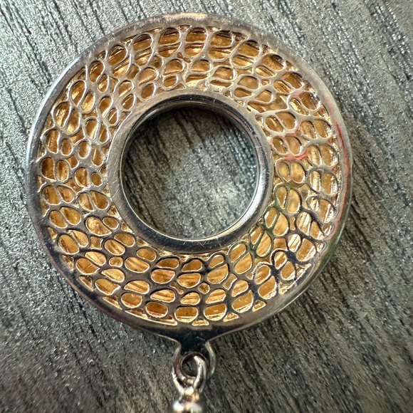 Lapis lazuli 18” knotted 12mm bead necklace with sterling toggle clasp - Picture 9 of 11